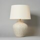 image 3 of BHS Flora Stone Effect Table Lamp, Natural | Cream | Natural