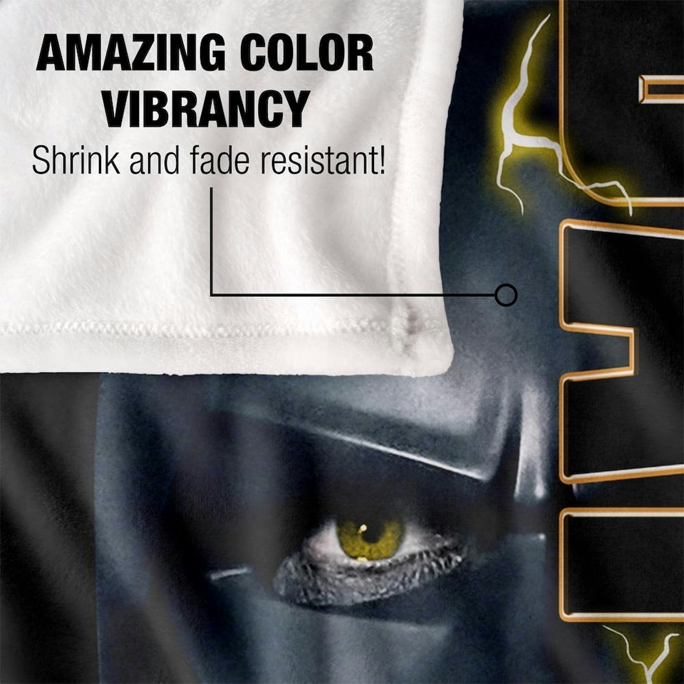 image 1 of The Flash Headshot Batman Blanket - Multicoloured - One Size