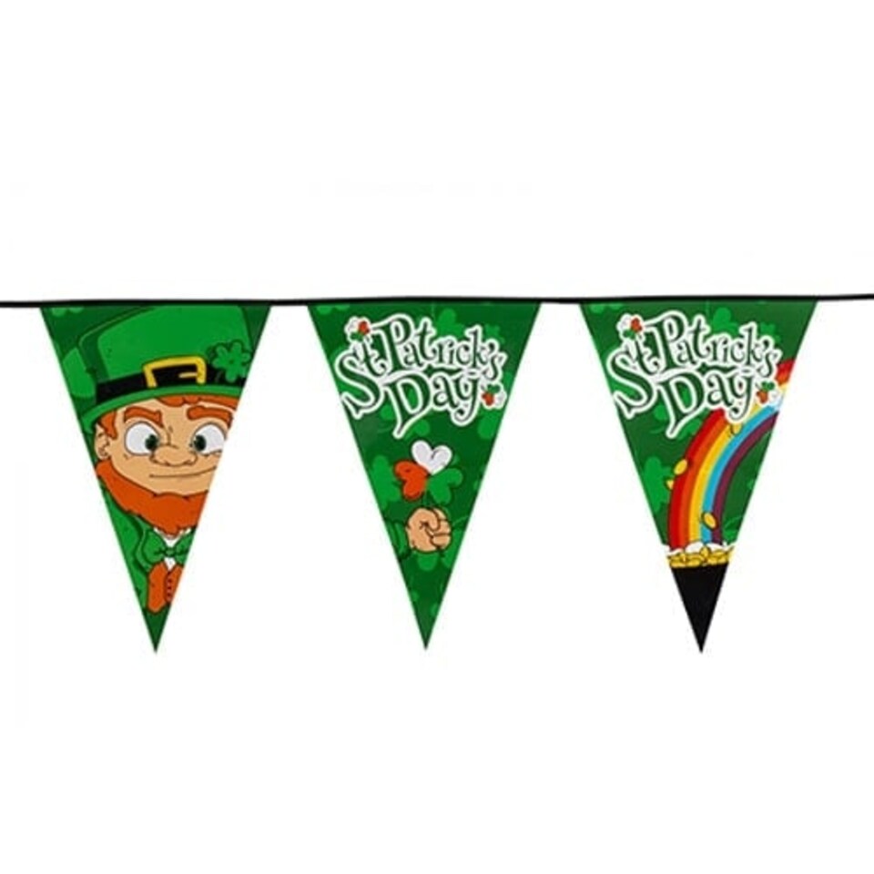 St Patricks Day Giant Plastic Bunting 8m