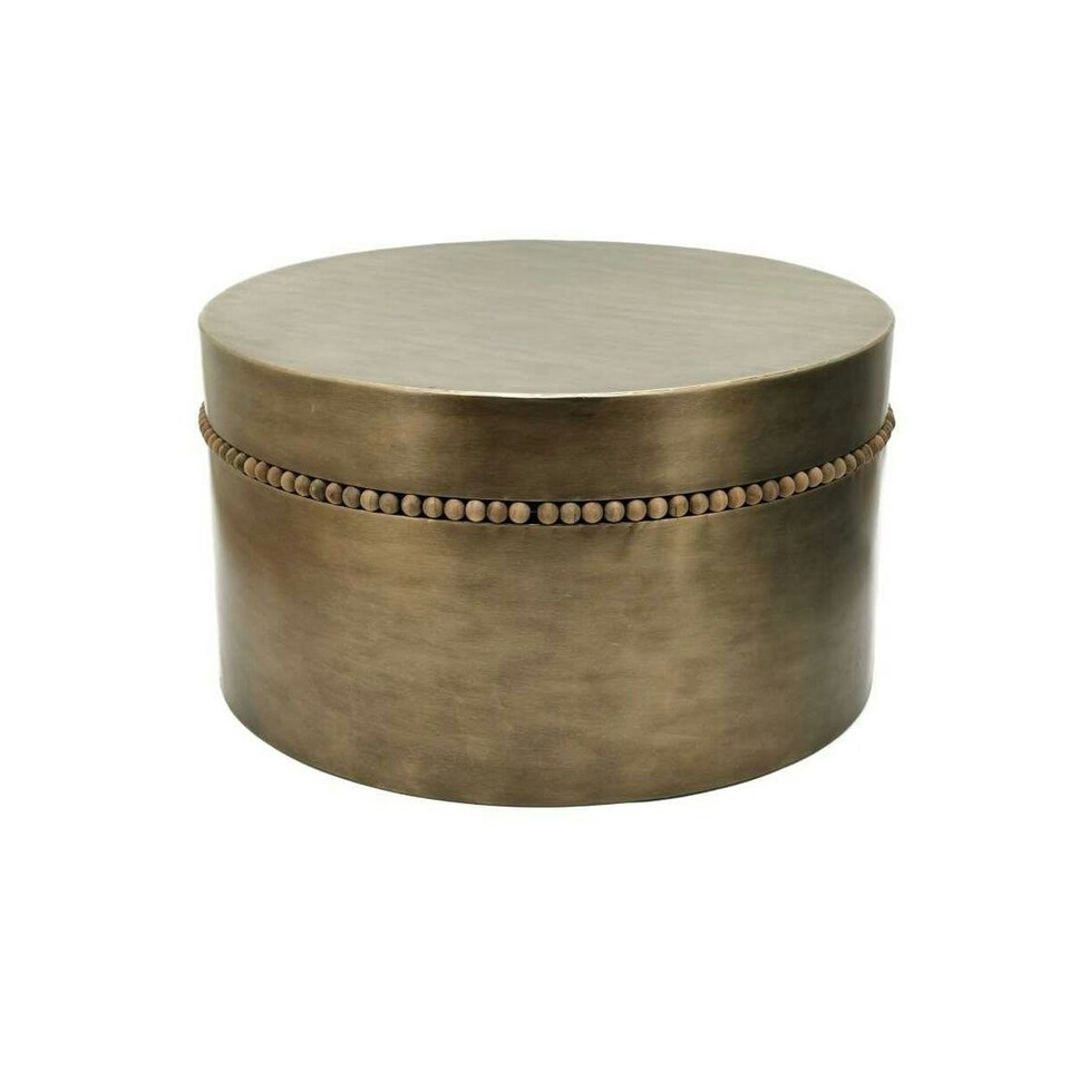 Side table DKD Home Decor 76 x 76 x 42 cm Golden Metal N/A