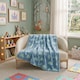 image 2 of Glow in the Dark Dinosaur Blanket Kids Dinosaur Soft Fleece Throw 100x150cm | Multi