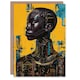 image 1 of Futuristic Beautiful African Woman Him Her Birthday Card