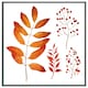 image 4 of Orange autumn leaves (Picture Frame) White | XS