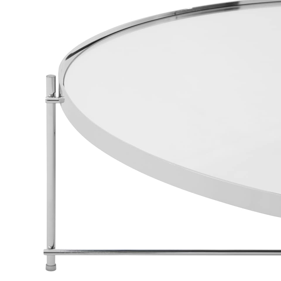 image 1 of Allure Silver Mirror Coffee Table Silver