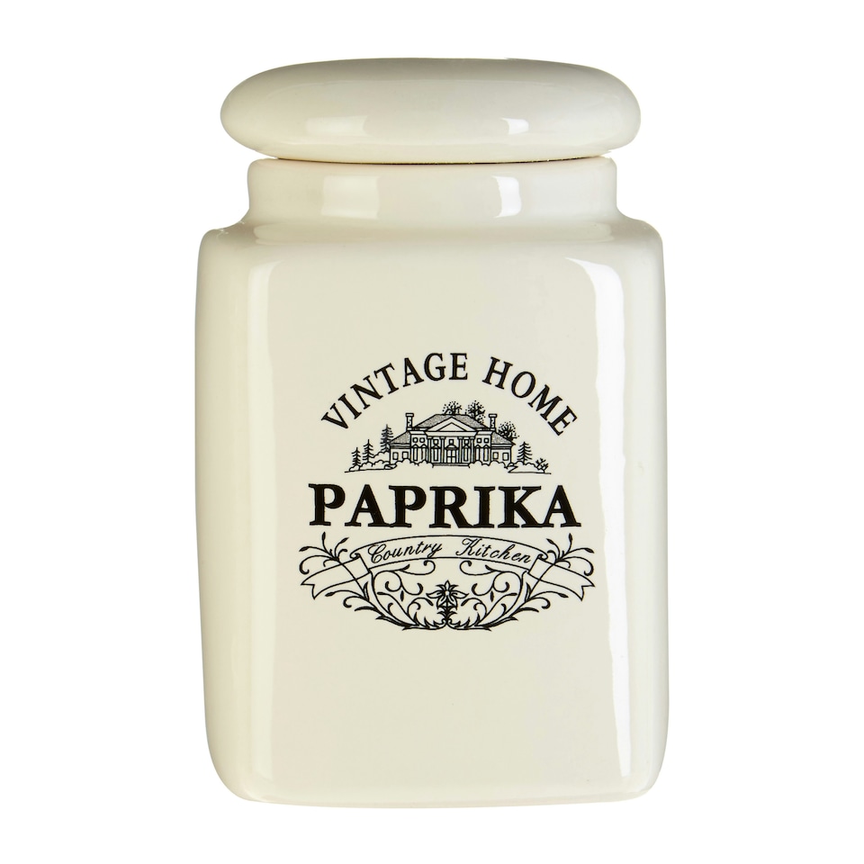 image 1 of Maison by Premier Vintage Home Set of Six Cream Spice Jars