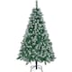 image 1 of Yaheetech Frosted Christmas Tree with Foldable Stand