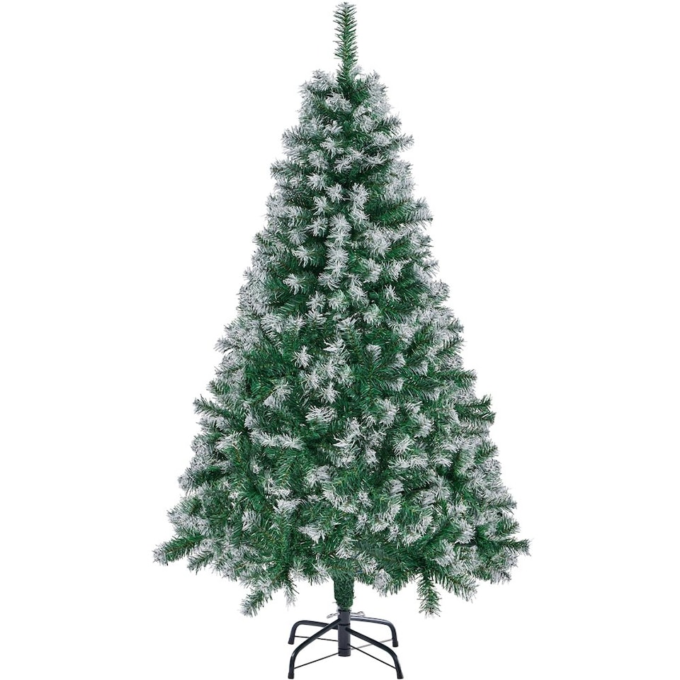 image 1 of Yaheetech Frosted Christmas Tree with Foldable Stand