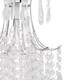image 6 of Set of 2 Chandelier Style Easy Fit Ceiling Light Shades | Clear | Chrome | Medium | 2