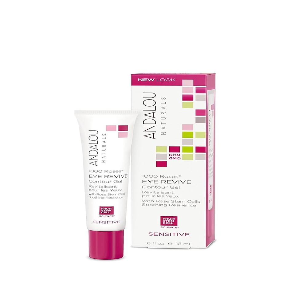 image 1 of Andalou Naturals 1000 Roses Eye Revive Sensitive Contour Gel 18ml