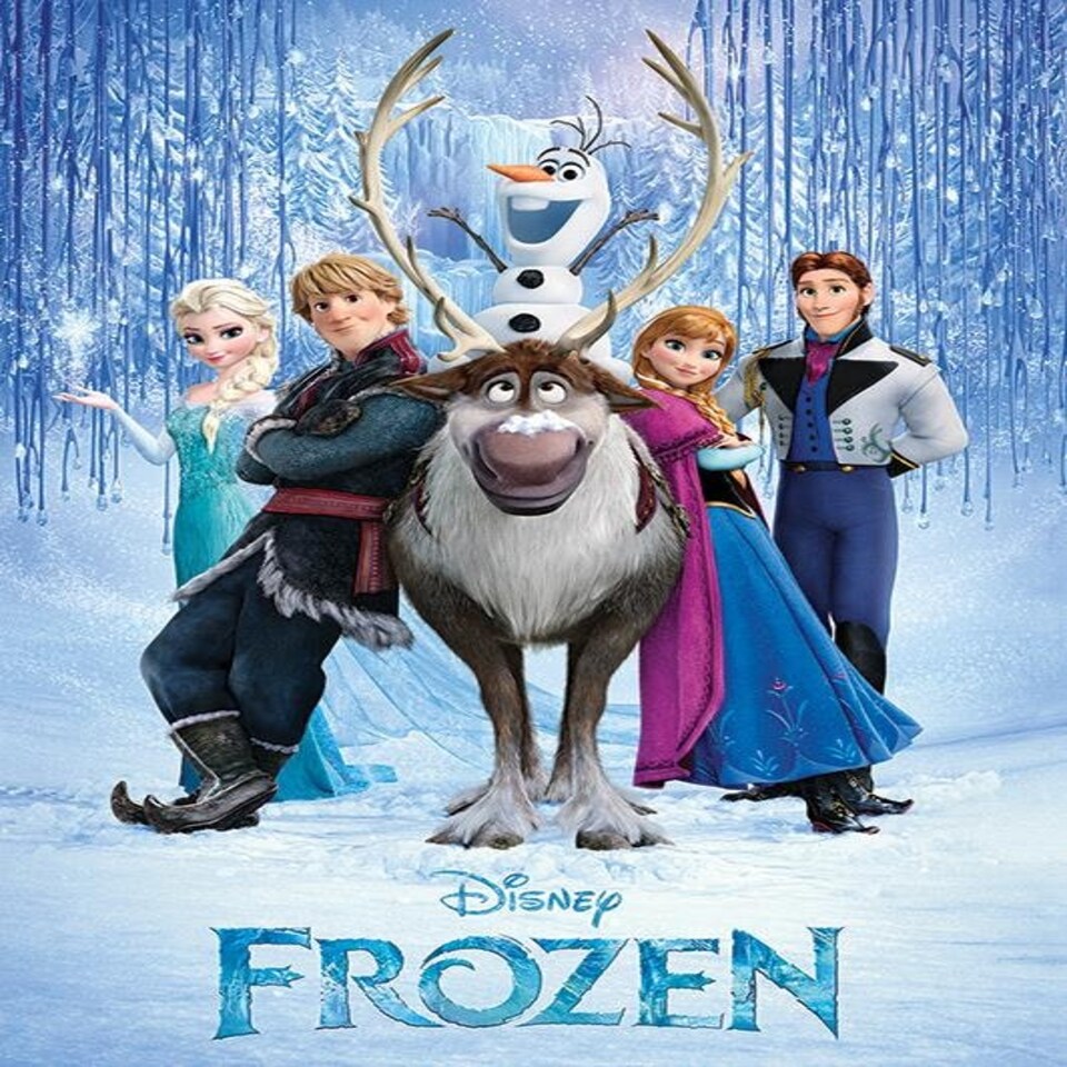 Frozen (Cast) 60x80x2cm Stretched Canvas Print