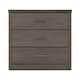 image 3 of Lisbon 3 Drawer Chest - L40 x W80.5 x H72 cm - Black Wood Grain