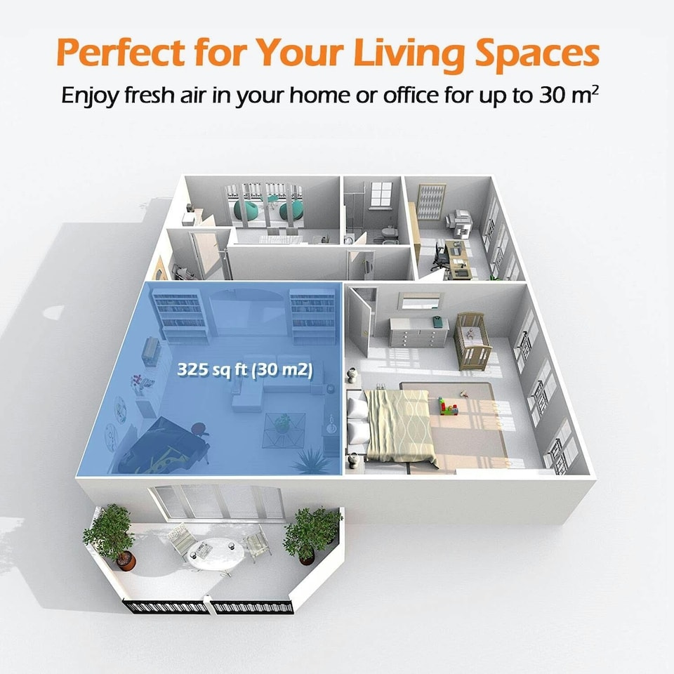 image 1 of Puremate Multiple Technologies Intelligent 5 in 1 Air Purifier and UV