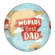 image 1 of World's Best Dad Father's Day Orbz Foil Helium Balloon 38cm / 15 in | Multi