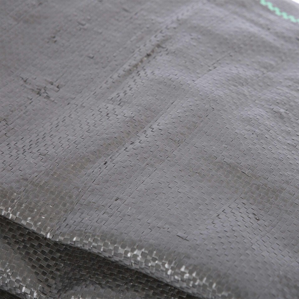 image 1 of Harbour Housewares 110gsm Weed Control Membrane - 4m x 100m (8 Rolls) Black