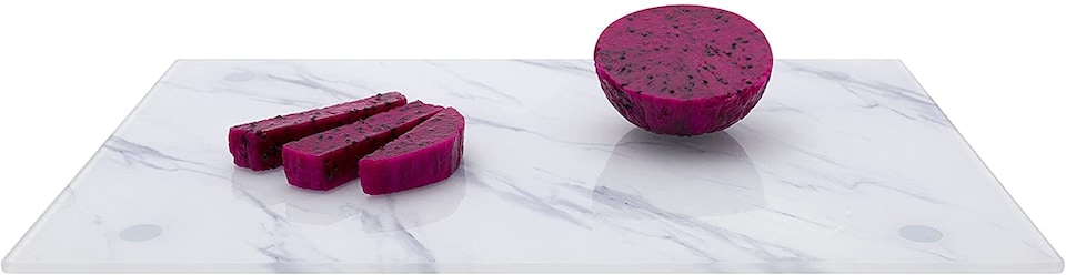 image 1 of Glass Worktop Saver Kitchen Chopping Cutting Utensil Board Black | Multi