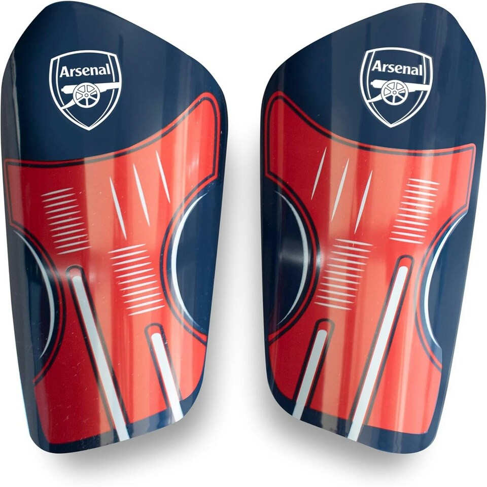 image 1 of Arsenal DELTA Shin Guards - Youth (Approx 10-13 yo) Red | Navy