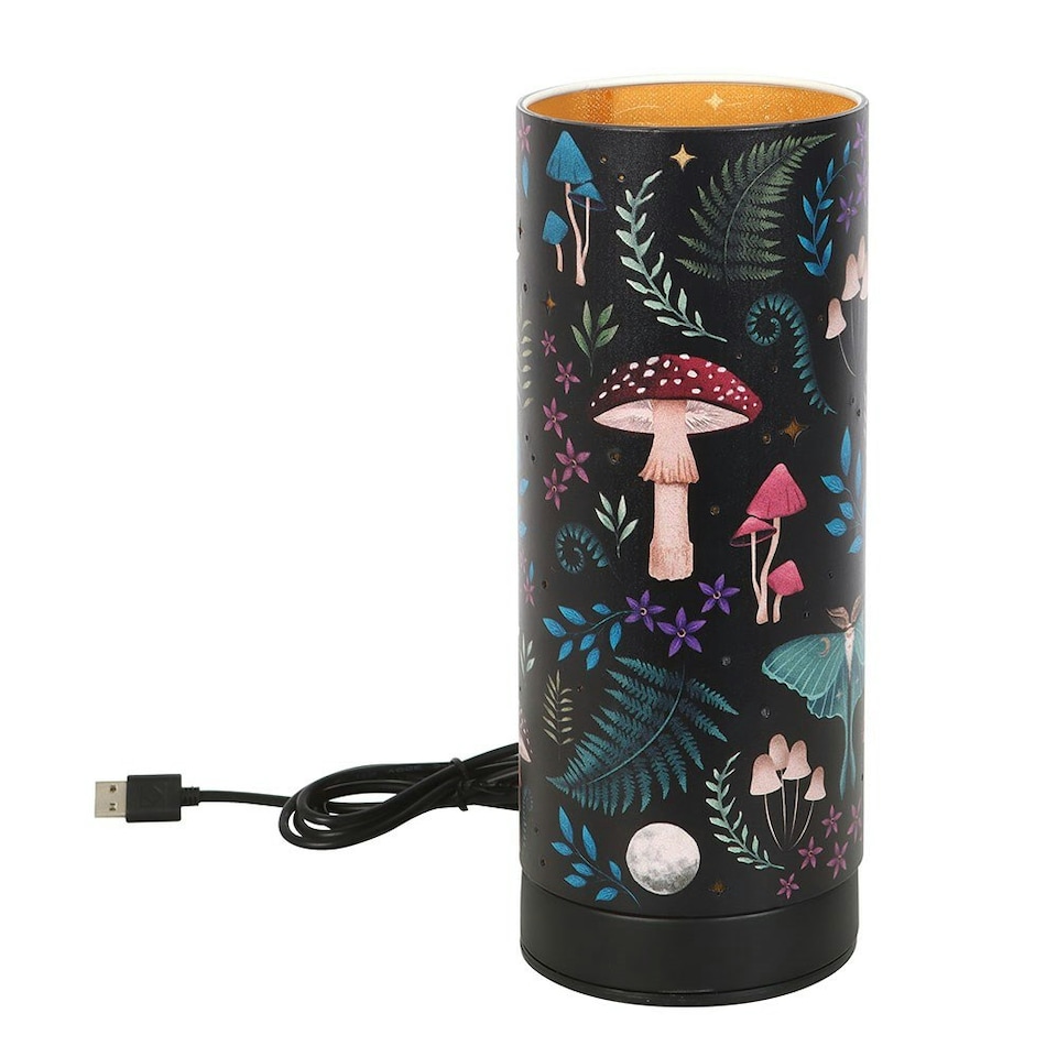 image 1 of Something Different Dark Forest Electric Aroma Lamp - Black/Multicoloured - One Size