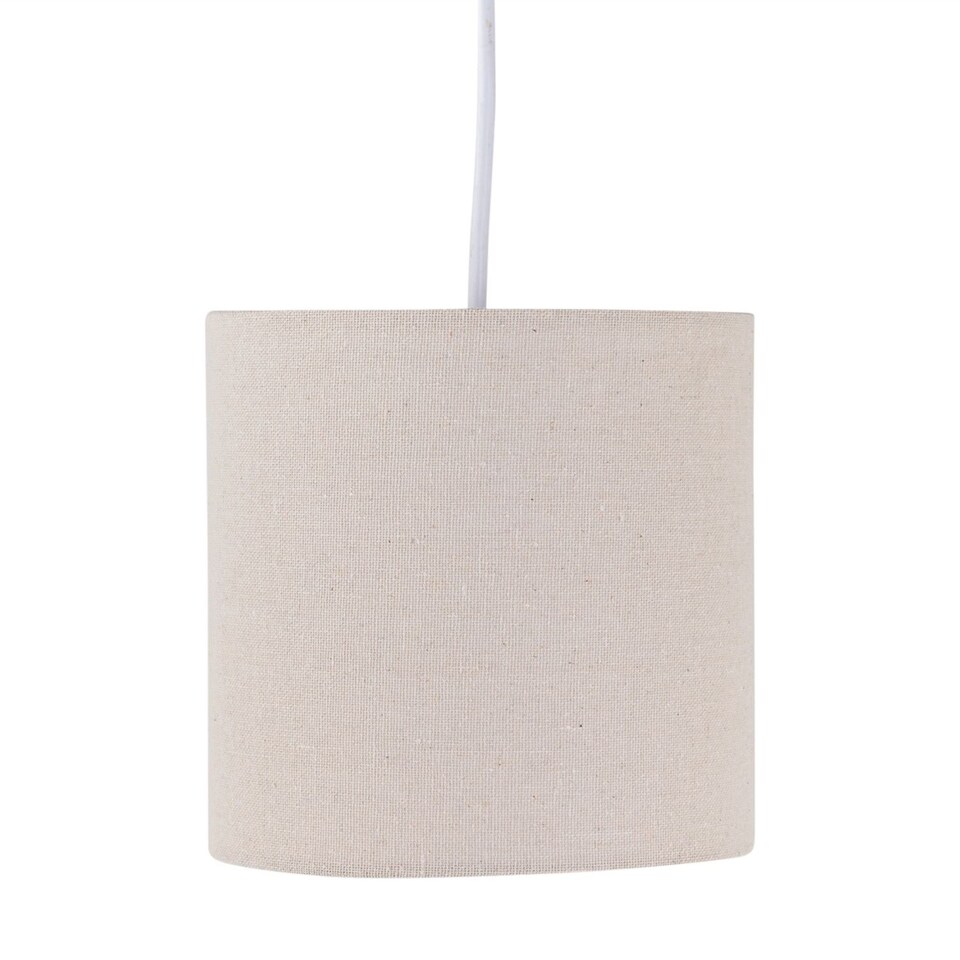image 1 of Set of 2 Natural Linen 15.5cm Table Lamp Shades | Brown | Small | 2