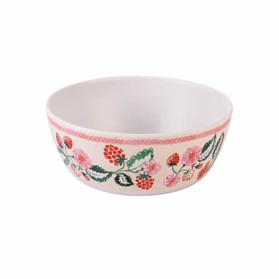 image 1 of Cath Kidston Raspberry Set of 4 Melamine Cereal Bowls