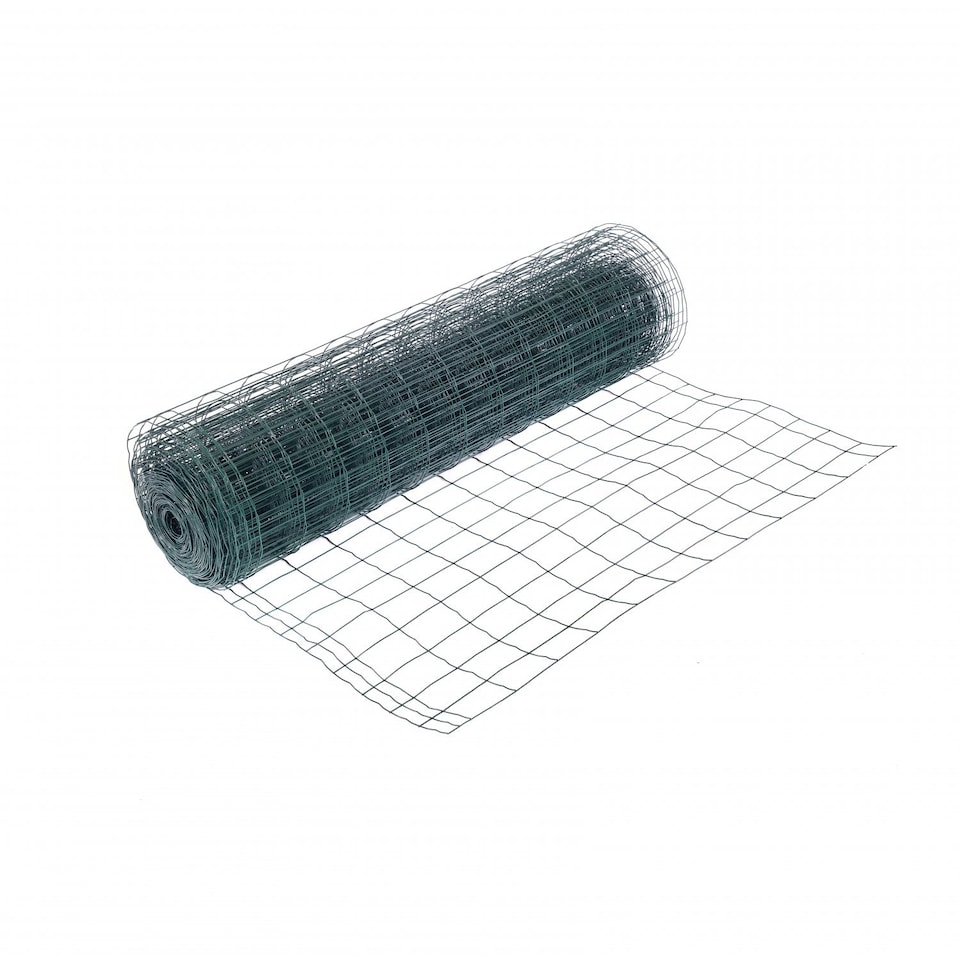 image 1 of 1.2m x 25m Green PVC Coated Galvanised Steel Mesh Stock Fencing