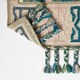 image 5 of Homescapes Matala Green and Blue Kilim Runner Wool Rug - 66 x 200 cm
