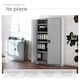 image 3 of Filing Cabinet - 4 adjustable shelves, lockable, 140 x 90 x 40 cm | Grey | grey | 40 x 90 x 140 cm | 1