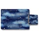 image 1 of Dark blue sky with gold foil constellations (Placemat & Coaster Set)