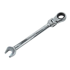 Faithfull Flex Head Ratchet Combination Spanner - Multi Colour - 17mm