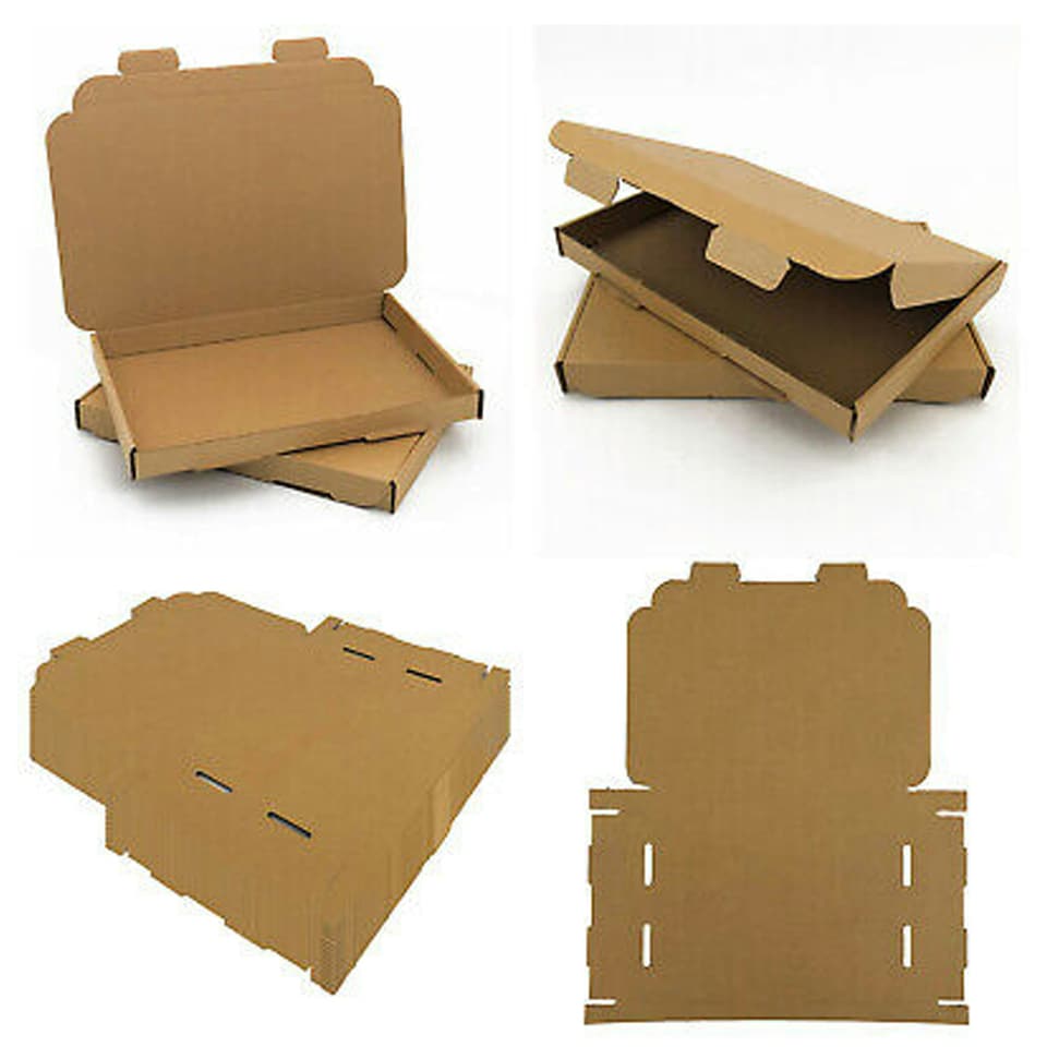 image 1 of 50 x Brown C6 (160x110x20mm) Strong Cardboard Large Letter Postal Mailing Shipping PIP Boxes Brown