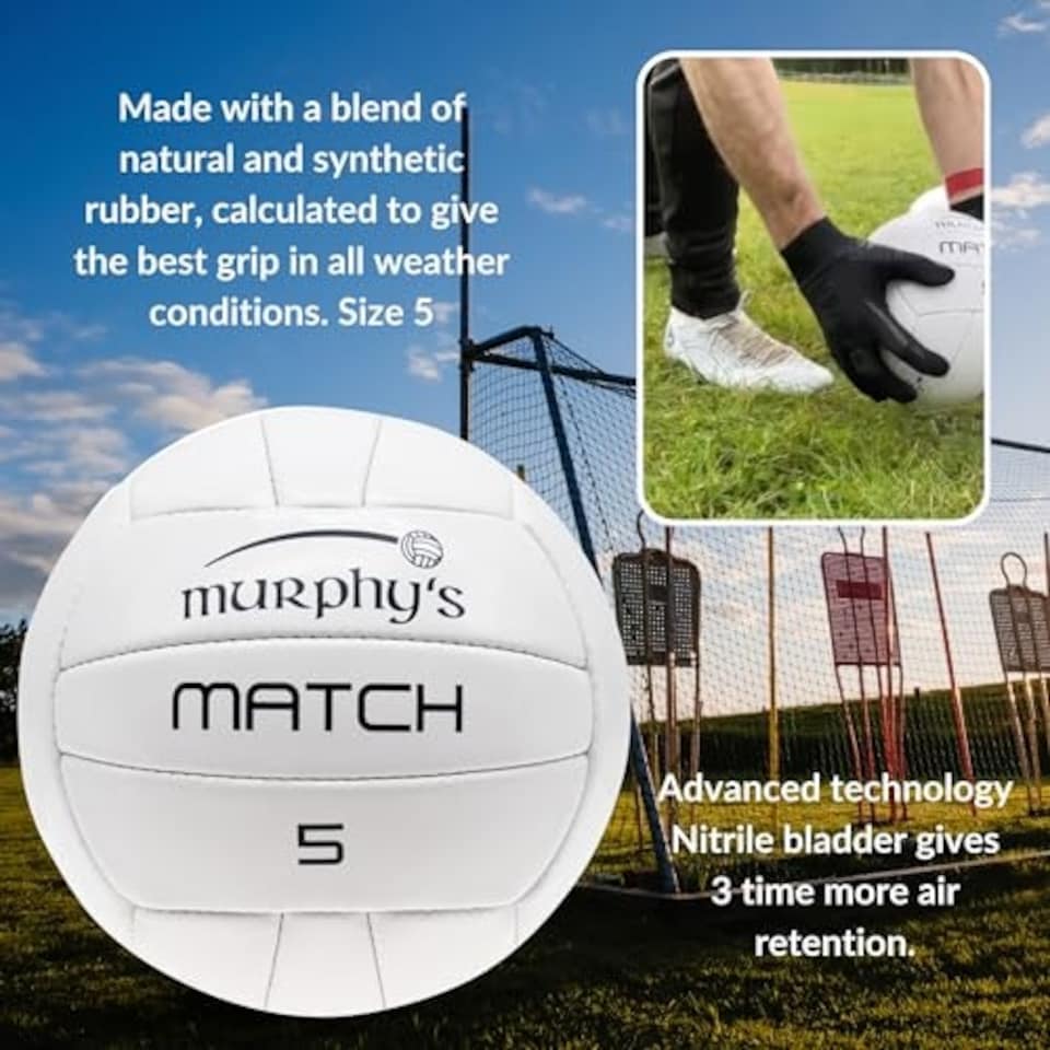 image 1 of Murphy's Gaelic Match Balls - GAF1205 - GAF1205 White