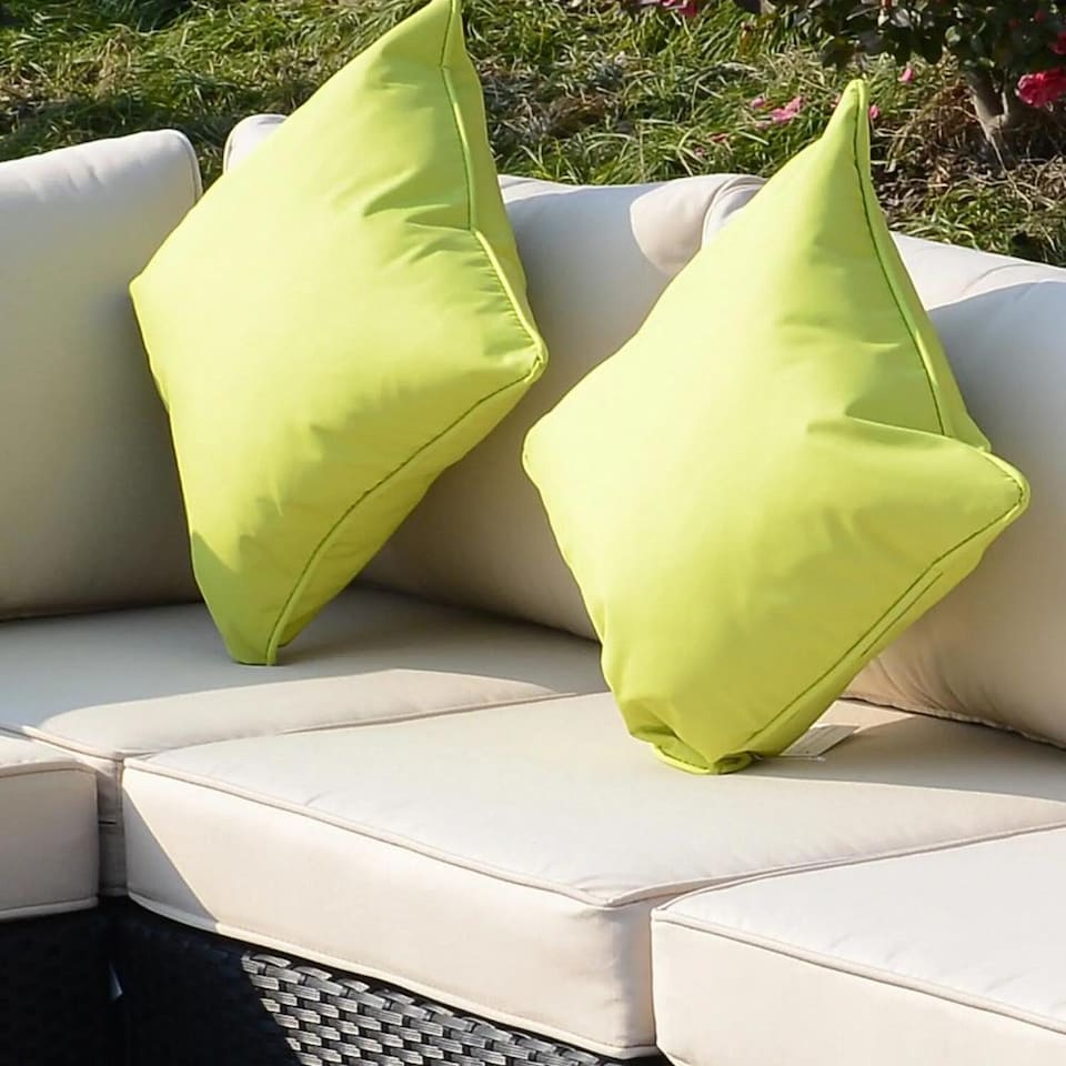 image 1 of Big Easy Rattan Corner Sofa Set - Brown