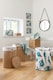 image 2 of Orsina Natural Bamboo Corner Laundry Hamper, Space-Saving Triangular Design With Lid And Cotton Lining