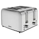 image 3 of Igenix 1500W 4 Slice Toaster Stainless Steel, IGT0409SS