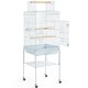 image 1 of Yaheetech 119 cm Tall Play Top Bird Cage with Removable Metal Stand White
