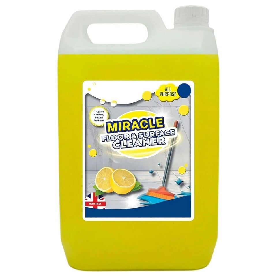 image 1 of 2 x 2.5 Litre Concentrated Lemon Floor Cleaner Ideal For All Surfaces