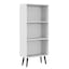 White Bookcase & Black Leg