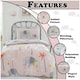 image 2 of VELVETIO Elephant Friends Duvet Cover Set Luxury Kids Reversible Beddings Pink | Single