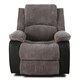 image 3 of Postana Jumbo Cord Fabric Electric Reclining Armchair Recliner Chair (Grey)