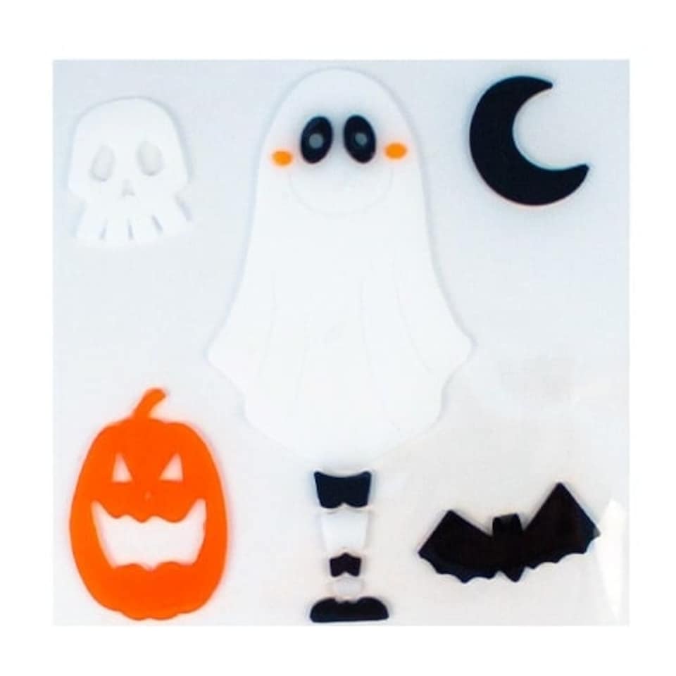 Halloween Ghost Gel Stickers Sheet Window Decoration