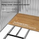 image 10 of Outsunny 7 x 4ft Garden Shed Storage with Foundation Kit and Vents, Grey