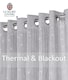 image 2 of Triple Woven Blackout Velvet Ring Top Curtains with Cascading Diamante Studs 168cm x 183cm Silver | Silver | Silver | 1