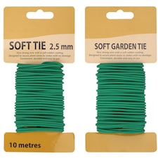 2.5mm Green Garden Soft Tie, Soft Twist Ties - 10 Metres