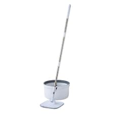 Living and Home Floor Cleaning Mop and Bucket Set | Grey