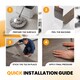 image 7 of Self Adhesive Floor Planks | 5.9x35.9in (91.4x15.2cm) Each | Peel & Stick Vinyl Flooring | Grey Wood Effect | Easy DIY | Stick On Tiles for Home Floors | Grey | 2.78 sqm