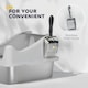 image 8 of PawHut Stainless Steel Cat Litter Box with High Sides Grey | M