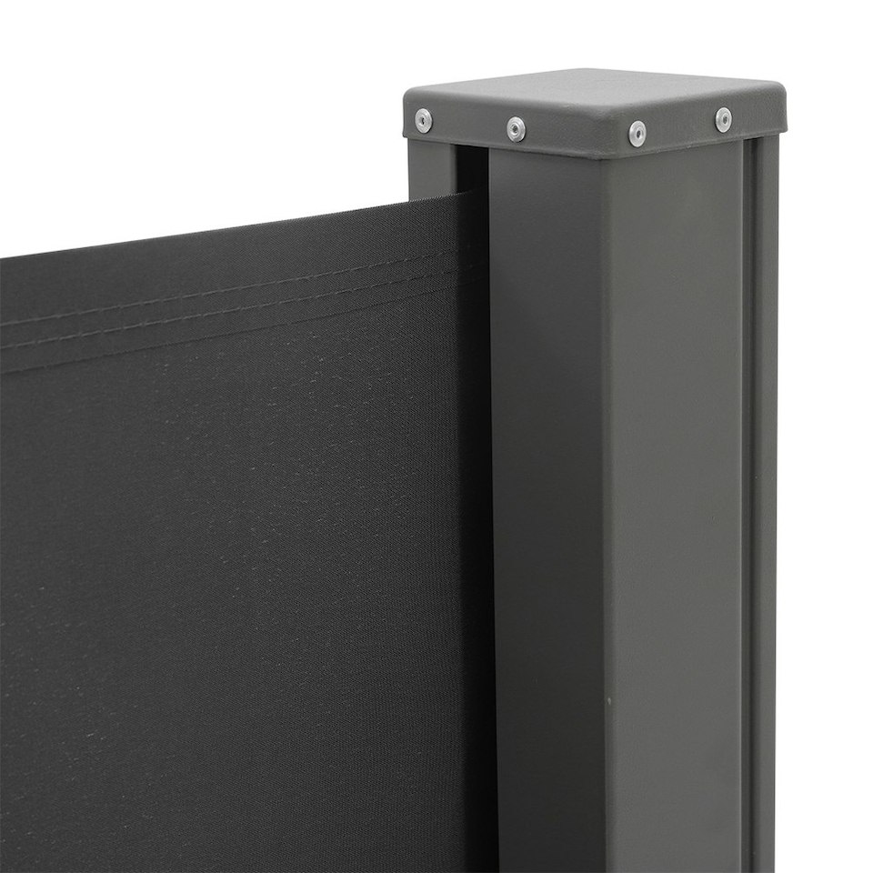 image 1 of Living and Home Retractable Side Awning Sunshade Blind 3m - Black Black
