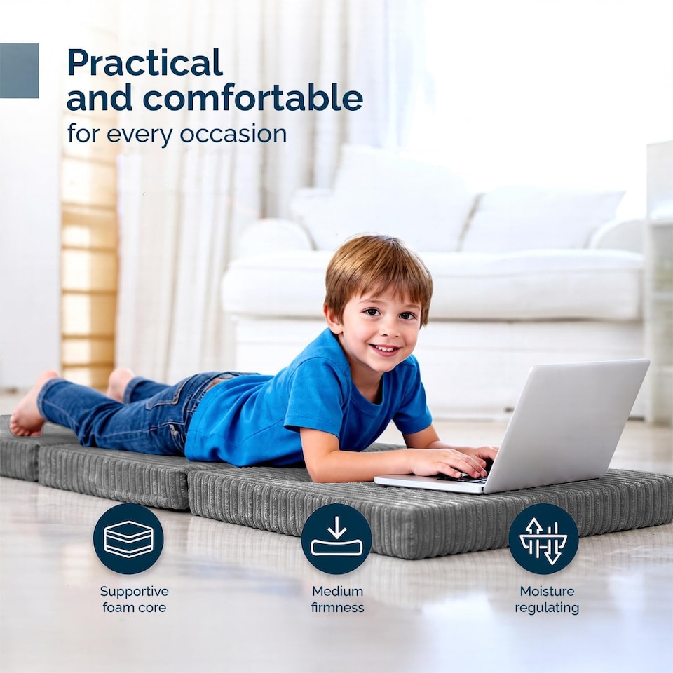 image 1 of Cord Tri-Fold Mattress Z Bed Futon Sofa Chair Mattress