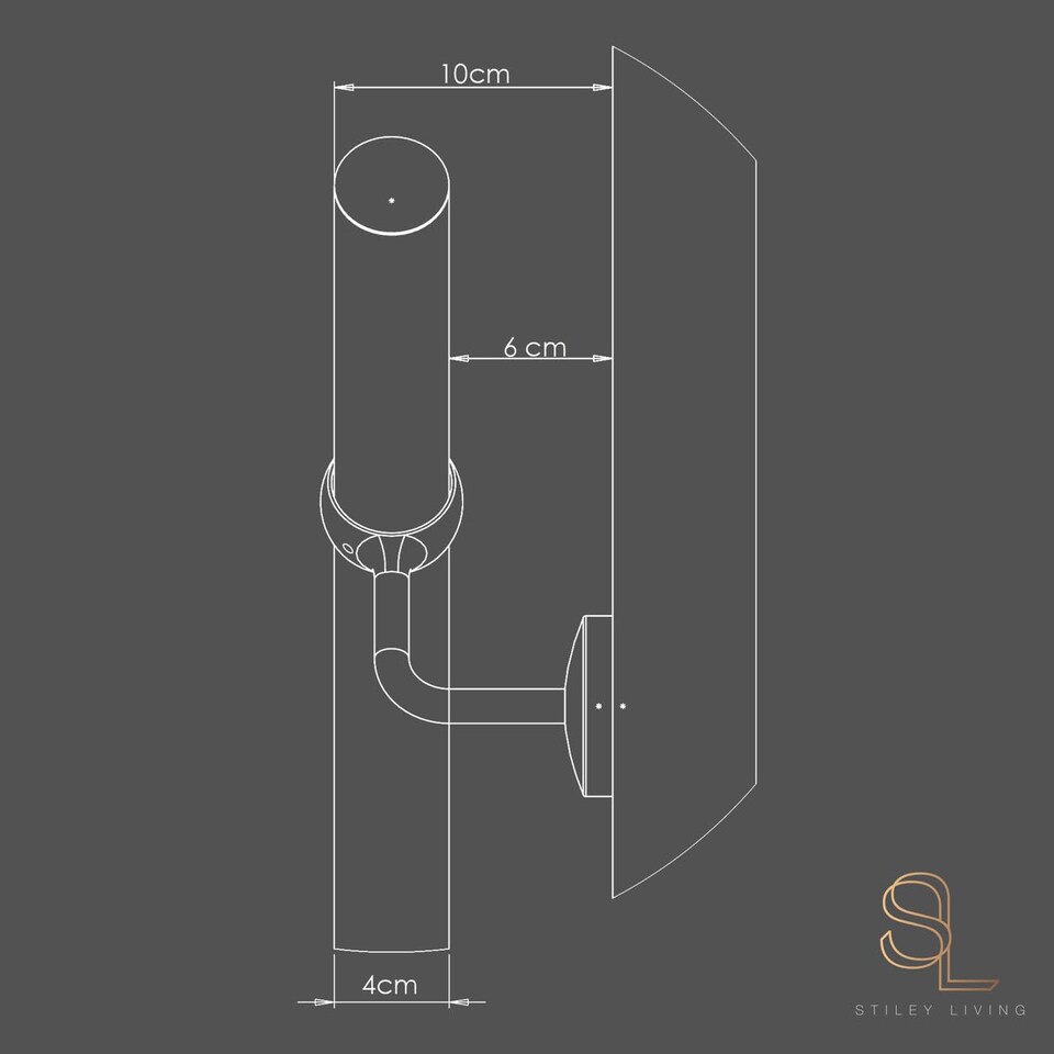 image 1 of Stiley Living Wall Mounted Handrail Kit, Banister System with Brackets and Fixings