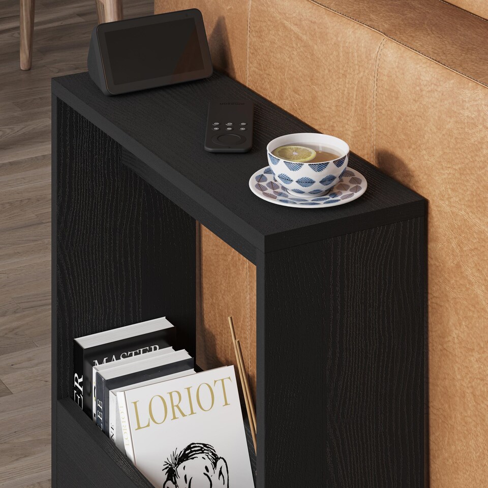 image 1 of Decortie Simpi Slim Side Table 55x20x60cm Black Wood
