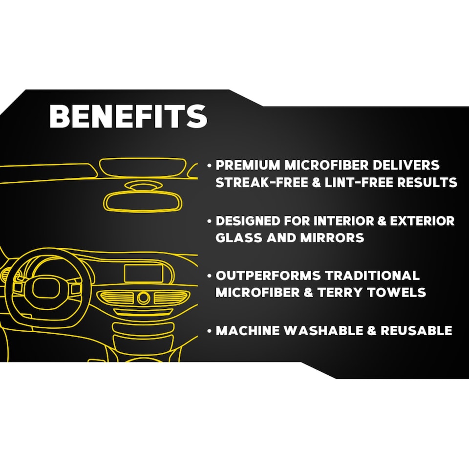 image 1 of Meguiar's Perfect Clarity Glass Towel 6/CV 16 x 16 Blue X190301EU